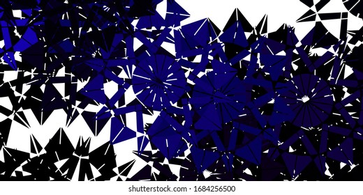 Light Blue, Red vector backdrop with xmas snowflakes. Simple abstract illustration with ice, snow, snowflakes. Poster, banner  for New year design.