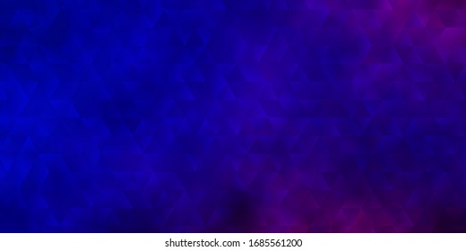 Hellblau, rote Vektorillustration mit Linien, Dreiecken. Moderne abstrakte Illustration mit bunten Dreiecken. Vorlage für Zielseiten.