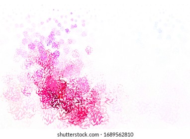 Light Blue, Red vector backdrop with bent lines. Geometric illustration in abstract style with gradient.  Pattern for your business design.