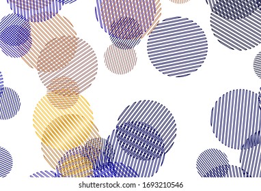Light Blue, Red vector backdrop with dots. Glitter abstract illustration with blurred drops of rain. Pattern for ads, leaflets.