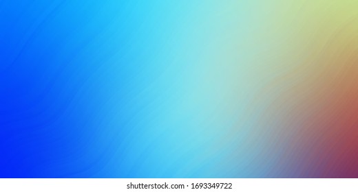 Light Blue, Red vector backdrop with curves. Colorful illustration in abstract style with bent lines. Pattern for business booklets, leaflets