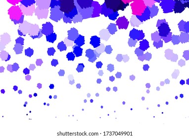 Azul claro, fondo vectorial rojo con formas memphis. Diseño decorativo en estilo abstracto con formas aleatorias. Diseño elegante para tapices.