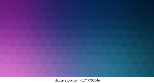 Light Blue, Red vector backdrop with lines. Geometric abstract illustration with blurred lines. Template for your UI design.