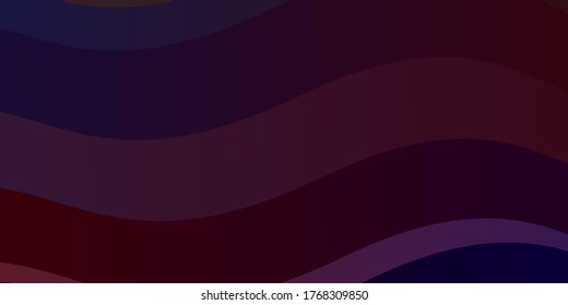 Light Blue, Red vector backdrop with bent lines. Abstract illustration with bandy gradient lines. Pattern for ads, commercials.