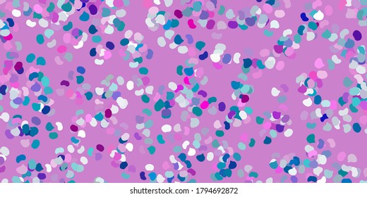 Light blue, red vector backdrop with chaotic shapes. Illustration with colorful shapes in abstract style. Smart design for your business.