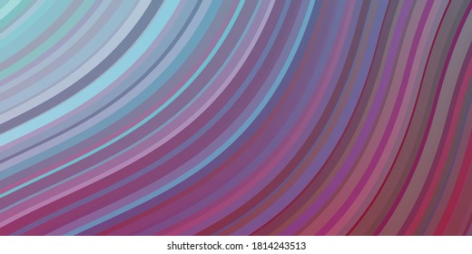Light Blue, Red vector backdrop with circular arc. Illustration in abstract style with gradient curved.  Pattern for ads, commercials.