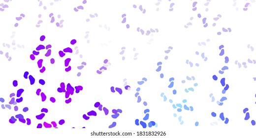 Light blue, red vector backdrop with chaotic shapes. Colorful illustration with simple gradient shapes. Smart design for your business.