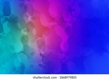 Light Blue, Red vector backdrop with memphis shapes. Simple colorful illustration with abstract gradient shapes. Background for a cell phone.