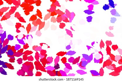 Light Blue, Red vector backdrop with memphis shapes. Simple colorful illustration with abstract gradient shapes. Modern design for your business card.