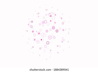 Light Blue, Red vector backdrop with dots. Blurred decorative design in abstract style with bubbles. Pattern for textures of wallpapers.