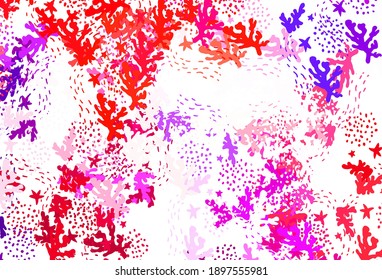 Light Blue, Red vector backdrop with memphis shapes. Decorative design in abstract style with random forms. Background for a cell phone.