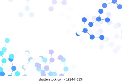 Light Blue, Red Vector Backdrop With Artificial Intelligence Data. Shining Illustration With AI Shapes On Abstract Template. Design For Depiction Of Cyber Innovations.