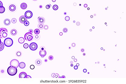 Light Blue, Red vector backdrop with dots. Illustration with set of shining colorful abstract circles. Pattern for beautiful websites.
