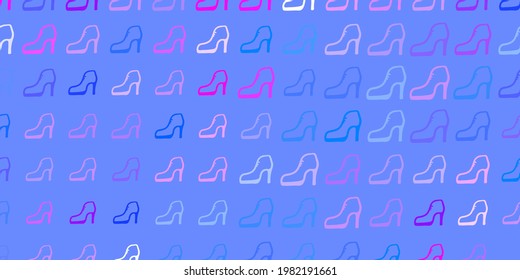 Light blue, red vector backdrop with woman's power symbols. Abstract illustration with a depiction of women's power. Simple design for your web site.