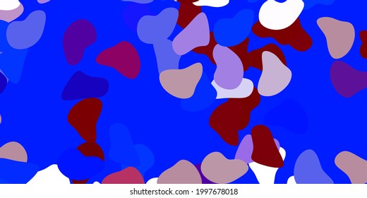 Light blue, red vector backdrop with chaotic shapes. Simple design in abstract style with gradient forms. Modern design for your ads.