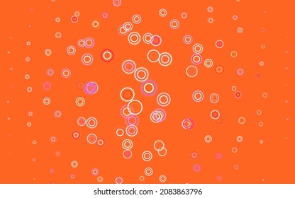 Light Blue, Red vector backdrop with dots. Modern abstract illustration with colorful water drops. Design for your business advert.