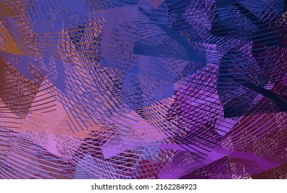 Light Blue, Red vector backdrop with wry lines. Colorful illustration in abstract style with gradient. Texture for booklets, leaflets.