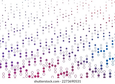 Light Blue, Red vector backdrop with dots. Illustration with set of shining colorful abstract circles. Design for posters, banners.