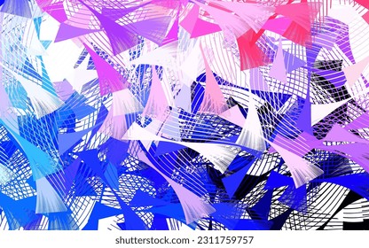 Light Blue, Red vector backdrop with memphis shapes. Decorative design in abstract style with random forms. Best smart design for your business.
