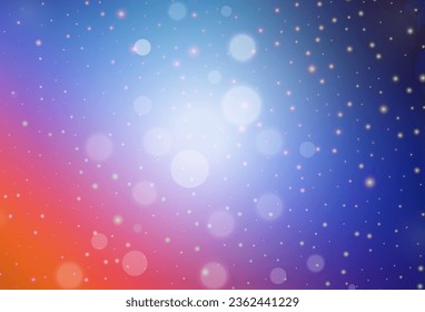Light Blue, Red vector backdrop in holiday style. Simple gradient illustration with Christmas attributes. Best design for a college poster, banner.
