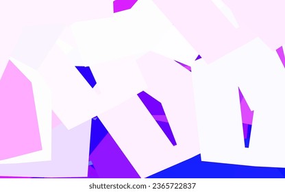 Azul claro, fondo vectorial rojo con hexágonos. Hexagones coloridos sobre fondo borroso. Nueva plantilla para tu libro de marcas.