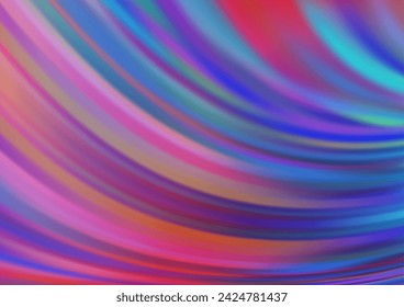 Light Blue, Red vector backdrop with bent lines. A sample with blurred bubble shapes. The template for cell phone backgrounds.