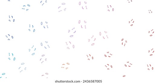 Light Blue, Red vector backdrop with woman's power symbols. Abstract illustration with a depiction of women's power. Background for International Women’s Day.