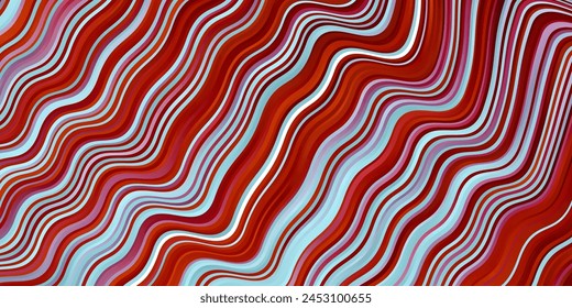 Light Blue, Red vector backdrop with circular arc. Gradient illustration in simple style with bows. Design for your business promotion.