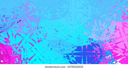 Light Blue, Red vector backdrop with triangles, lines. Smart abstract illustration with triangle forms in modern style. Design for your wallpapers.