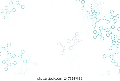 Light Blue, Red vector backdrop with artificial intelligence data. Shining illustration with AI shapes on abstract template. Design for depiction of cyber innovations.