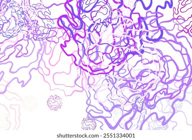 Light Blue, Red vector backdrop with dots, lines. Circles, lines with colorful gradient on abstract background. Design for poster, banner of websites.