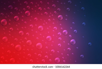 Light Blue, Red vector background with dots. Abstract illustration with colored bubbles in nature style. New design for ad, poster, banner of your website.