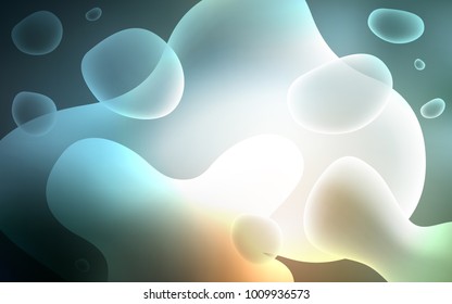 Light Blue, Red vector background with abstract circles. Glitter abstract illustration with wry lines. The elegant pattern for brand book.