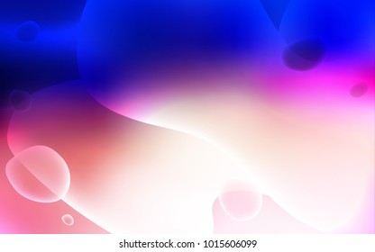 Light Blue, Red vector background with liquid shapes. Modern gradient abstract illustration with bandy lines. New composition for your brand book.