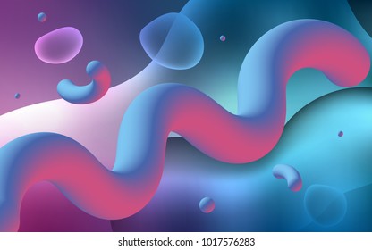 Light Blue, Red vector background with lamp shapes. Modern gradient abstract illustration with bandy lines. Memphis design for your web site.