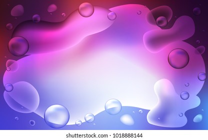 Light Blue, Red vector background with bent ribbons. Shining illustration, which consist of blurred lines, circles. Textured wave pattern for backgrounds.