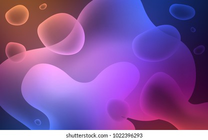 Light Blue, Red vector background with abstract circles. Shining illustration, which consist of blurred lines, circles. Memphis design for your web site.