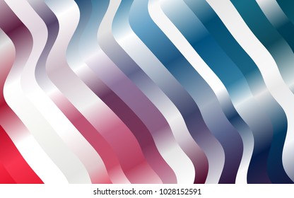 Light Blue, Red vector background with lamp shapes. Creative illustration in halftone marble style with gradient. Marble design for your web site.