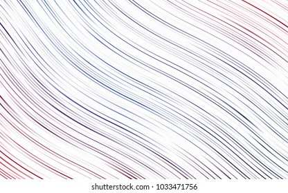 Light Blue, Red vector background with lava shapes. Colorful abstract illustration with gradient lines. Pattern for your business design.