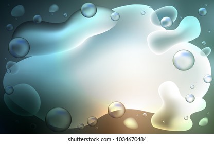 Light Blue, Red vector background with liquid shapes. A completely new color illustration in memphis style. The template for cell phone backgrounds.
