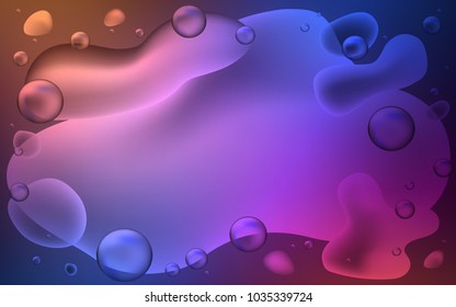 Light Blue, Red vector background with abstract circles. Colorful abstract illustration with gradient lines. Memphis style for your business design.