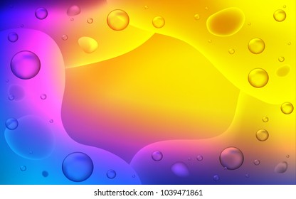 Light Blue, Red vector background with abstract circles. An elegant bright illustration with gradient. Memphis style for your business design.