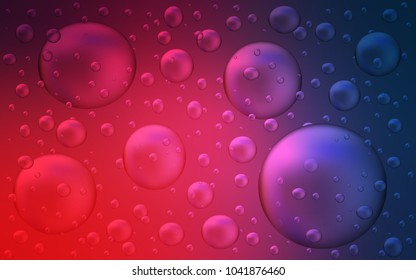 Light Blue, Red vector background with bubbles. Beautiful colored illustration with blurred circles in nature style. Beautiful design for your business natural advert.