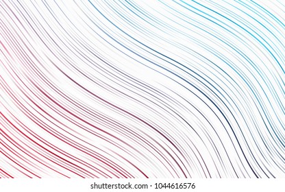 Light Blue, Red vector background with abstract lines. A completely new color illustration in marble style. Marble style for your business design.