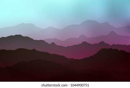 Light Blue, Red vector background with liquid shapes. Modern gradient abstract illustration with bandy lines. Pattern for your business design.
