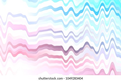 Light Blue, Red vector background with abstract lines. Colorful illustration in abstract marble style with gradient. Brand-new design for your ads, poster, banner.