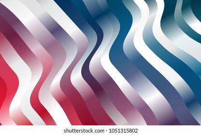 Light Blue, Red vector background with lava shapes. Creative illustration in halftone marble style with gradient. A completely new template for your business design.