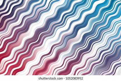 Light Blue, Red vector background with lamp shapes. An elegant bright illustration with gradient. New composition for your brand book.