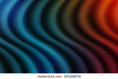 Light Blue, Red vector background with lava shapes. A sample with blurred bubble shapes. The elegant pattern for brand book.