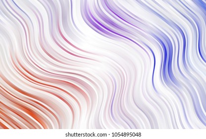 Light Blue, Red vector background with abstract circles. Shining illustration, which consist of blurred lines, circles. A completely new template for your business design.
